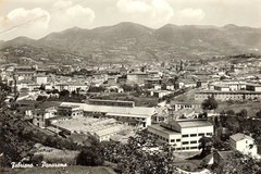 Fabriano, Panorama con veduta delle Cartiere Miliani