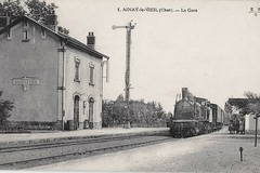 Gare d'Ainay-le-Vieil : l'électro-sémaphore Lartigue