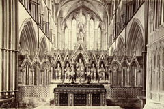 Worcester. Cathedral. Reredos and Altar