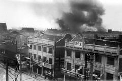 日军轰炸下的上海