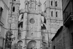 Monjas y al fondo la catedral de Astorga