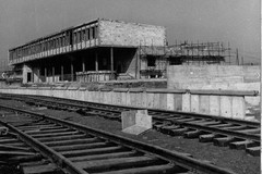 Dworzec w Terespolu podczas budowy