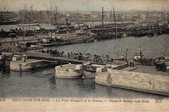 Boulogne-Sur-Mer. Le Pont Marguet et le Bassin