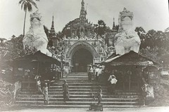 Rangoon. Western Gate to Shwedagon Pagoda