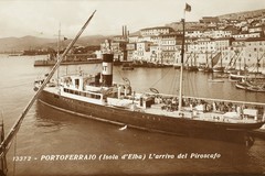 Portoferraio, L'arrivo del Piroscafo Andrea Sgarallino
