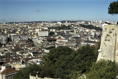 Castelo San Jorge, vista da cidade