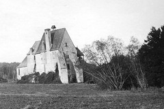 Vestiges de l'abbaye de Turpenay : Logis abbatial, façades sud et ouest, vue générale