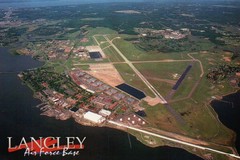 Aerial View of Langley Air Force Base. Virginia