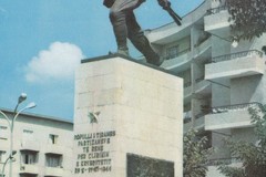 The partisan monument that liberated Tirana on November 1944
