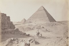 At the foot of the pyramid of Khufu