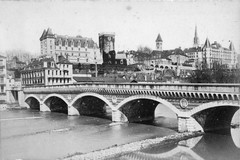 Pau. Pont de Jurançon et château