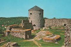 Sikt över borggården på fästningen Bohus