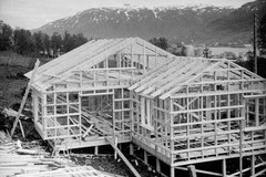 Bygging av demohus under riksmesse i Tromsø