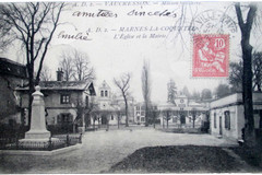 Monument de Pasteur - La Mairie et l'Eglise