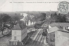 Taillebourg. Panorama de la Charente et de la ligne des Nantes