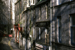A view of Correction Wynd from St Nicholas' kirkyard