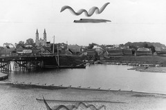 Augustów. Panorama miasta od strony rzeki Naty