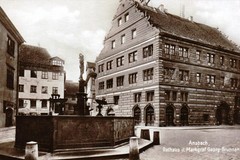 Ansbach. Markgraf-Georg-Brunnen & Rathaus