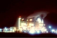 SPS Nichols Station power plant at night