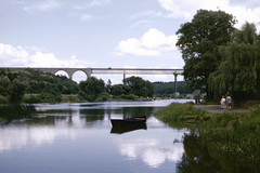 Autobahn bridge over the Lahn River, Limburg an der Lahn