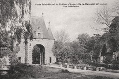 Porte Saint-Michel du Château d'Auberville-la-Manuel. Vue intérieure
