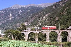 La ligne de la Bernina : Viaduc de Brusio