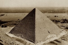 The pyramid of the pharaoh of the Cheops