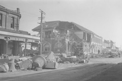 The post office building after the earthquake