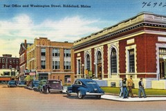 Biddeford. Post Office and Washington Street