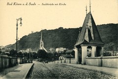Bad Kösen. Saalebrücke mit Kirche