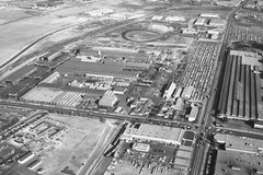 Consolidated Western Steel's Maywood Plant, looking east