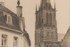 Kirchstraße mit Turm von St. Lambertus, Erkelenz