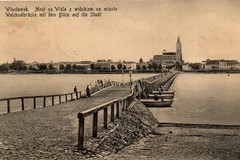 Most na Wiśle z widokiem na myasto