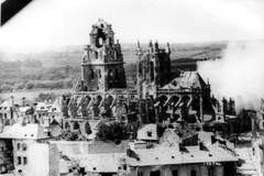 Argentan - Eglise Saint-Germain - Etat de l'église à la fin de la bataille de Normandie
