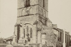 Église de Saint-Androny: clocher et chevet
