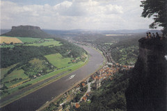 View from Konigstein into the Elbe valley