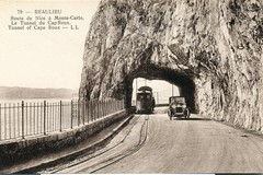Beaulieu. Route de Nice à Monte-Carlo. Le Tunnel du Cap Roux