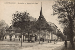 Eiche-Bourg. Das College und die Avenue de la Gare