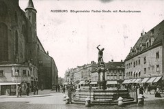 Bügermeister-Fischer-Straße mit Merkurbrunnen