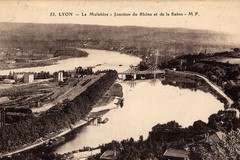 Lyon - La Mulatière, Jonction du Rhône et de la Saône
