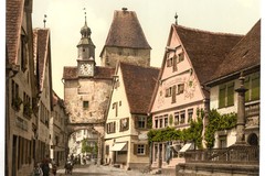 Archway & St. Mark's Tower. Rothenburg ob der Tauber, Bavaria