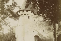 Château de Pressac à Daignac - Vue des tourelles