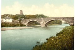Ardstinchar Castle and bridge. Ballantrae