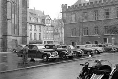 Die Altstadt (Johanniskirche und Rückseite des Rathauses) im Jahre 1953