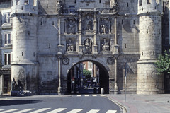 Burgos. Arco de Santa María: Vista de la fachada exterior