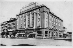 Hotel Slavia na začátku ulice