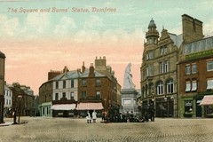 Dumfries. Square and Burns Statue