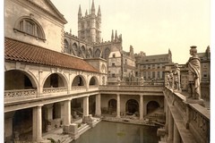 Roman Baths and Abbey. Bath