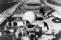 The San Onofre Nuclear Generating Station under construction in San Diego County, California