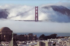 Fog over Golden Gate Bridge